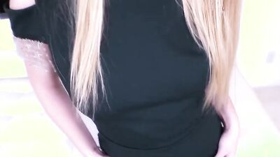 Addison Lee, Gabbie Carter & Natalie Knight tease and suck on each other's boobs in CFNM video
