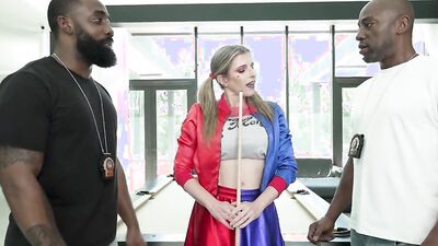 Cory Chase takes on two BBCs in every hole & takes a hot facial