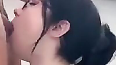 Busty Brunette in Glasses gets a hardcore POV facefuck & cumshot in glasses