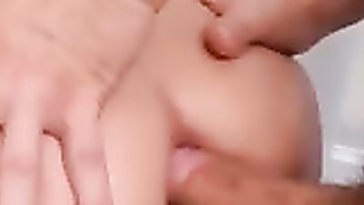 Blonde 18-Year-Old Takes a Hardcore Anal Stretching and Gets a Creamy Finish