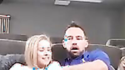 Stepdaughter gets a hardcore deepthroat & cumshot from stepdad on fathers' Day