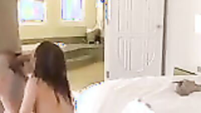 Rebel Lynn caught rubbing one out in the tub & fucks stepbro like a pro
