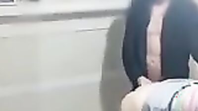 Fanny Squirting gets her big Latina booty drilled by her horny friend while blindfolded
