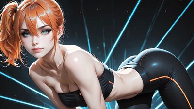See 3D Orange-Haired Girl Drip with Lust in Intense Hardcore Action!