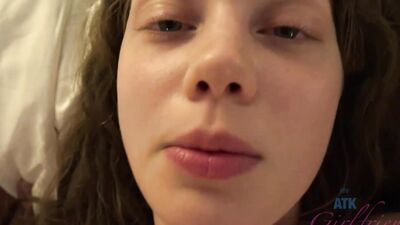 Elena Koshka's tight pussy gets fucked hard in POV before being filled with cum