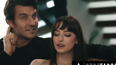 Lana Smalls gets caught by her stepdad and gets punished for cheating with her bossy stepdad