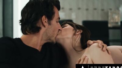 Lana Smalls gets caught by her stepdad and gets punished for cheating with her bossy stepdad