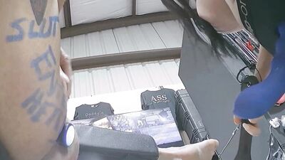 Bonnie Rizin dominates with strapon and peg in POV with her huge girl cock
