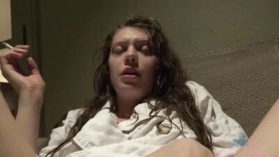 Elena Koshka gets down and dirty with your morning wood in POV handjob frenzy