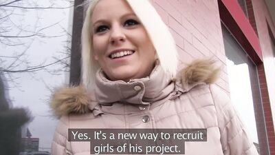 Watch Martin Gun nail this busty blonde in public & get a cumshot
