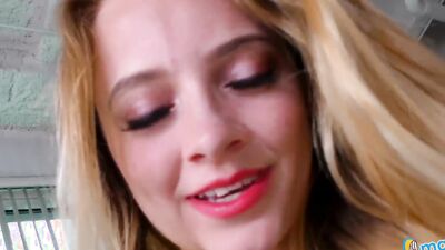 Riley Star begs for a massive load on her face after a hot tease with her small tits and tight body