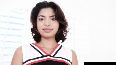 Florida Cheerleader Bitch Gets Her Natural Tits Pounded In Hardcore Action