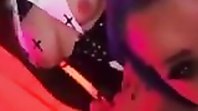Little Puck's naughty cosplay leads to wild lesbian sex with many vids