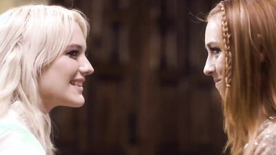 Kenna James gets mad and fucks Madi Collins in a reality porn fantasy