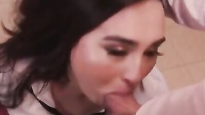 Ember Fiera takes Rickz's hard cock like a pro and gets a messy facial