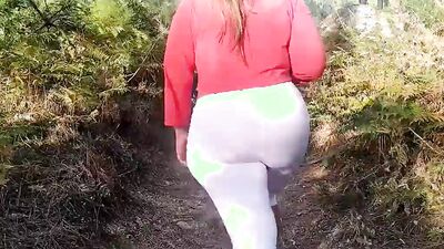 Mother fucks with her son in the forest