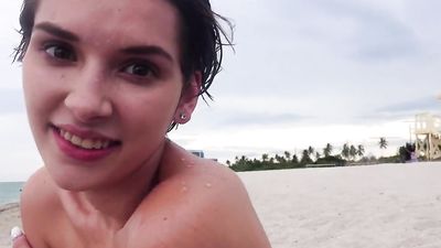 Natalie Porkman thanks Helpful Stranger with her Tight Teen Pussy