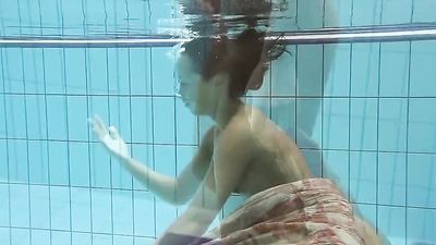 Swimming pool babe Krasula 18YO hottie from Russia underwater