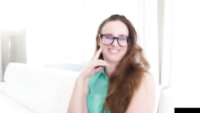 Geeky Girl Jay Taylor Blows & Mouth Fucks Miles Long's Cock!v