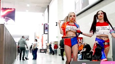Babestation babes go to UK COMICON 2019