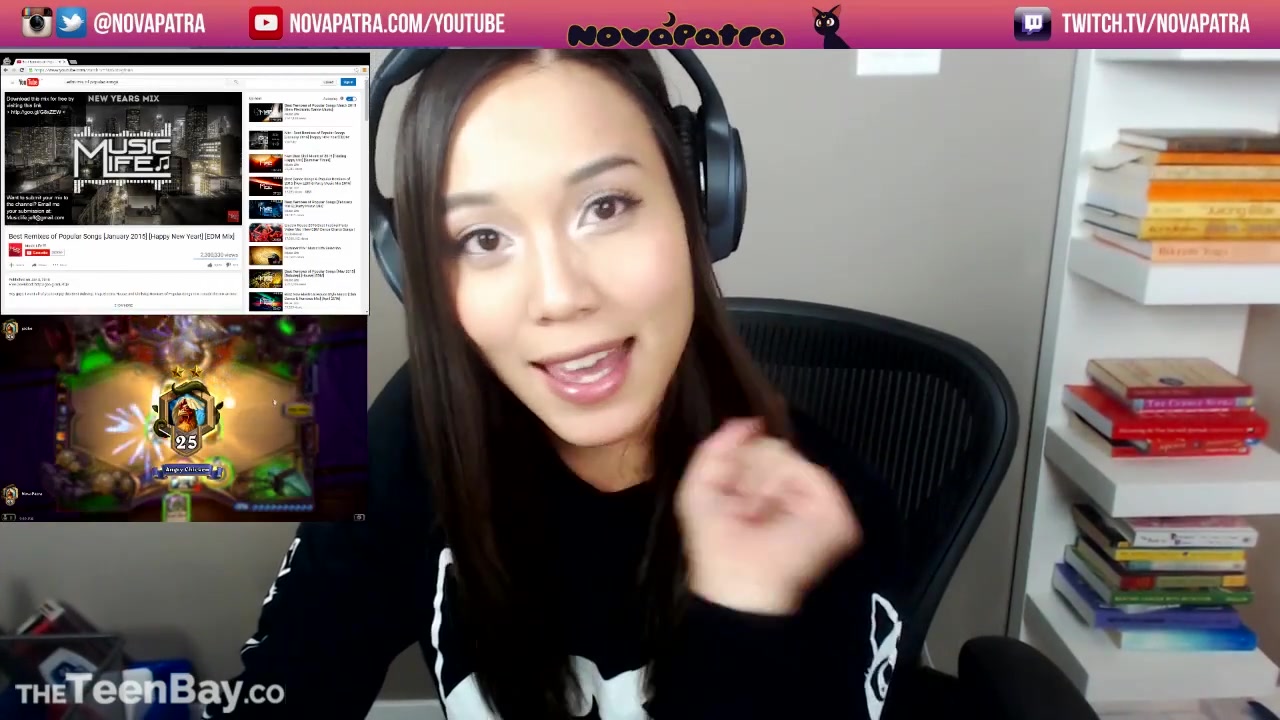 NovaPatra Forgets her Twitch Stream is on and Faps BabesTube