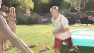 Steamy tantric sex between swinger couples and their swapped partners.