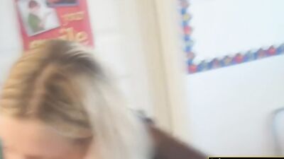 Playful blondies are having oral sex and fun at a wild swinger party.