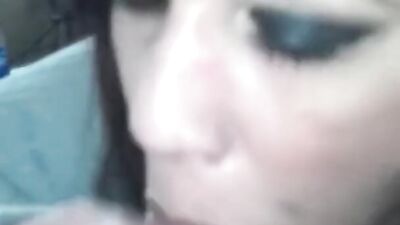 Amateur wife is filmed by her husband while sucking off his stiff rod
