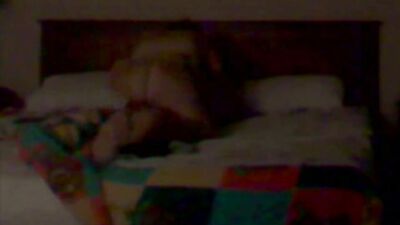 Hidden camera caught an amateur couple having sex in a motel room