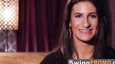 Swinging couples are sharing their testimonials before engaging in a passionate midnight orgy