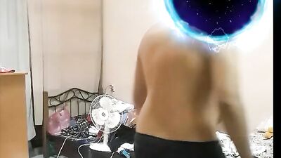 Amateur fellow with a massive dong is making home videos of his manhood