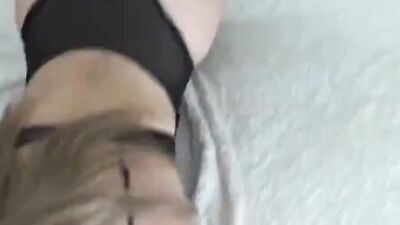 Amateur blonde lady is getting rammed up her butt and is rewarded with anal creampie