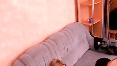 Hidden camera caught this amateur hussy cheating her boyfriend with his buddy