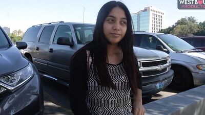Amateur harlot is asked to get naked and play with a pink sex toy