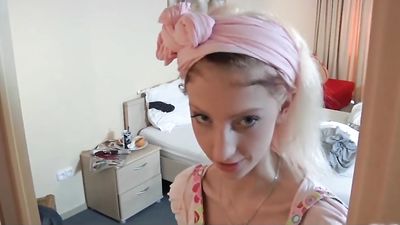 Slutty Maid Fucking Porn Addict Grandpa gets Cumshot in Mouth