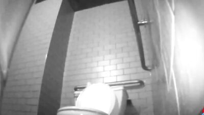 Compilation of spy cameras filming amateur women using public toilets
