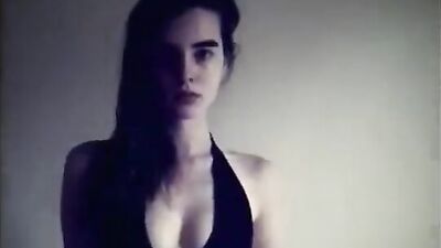 Famous Euro model is posing both dressed and without her clothes