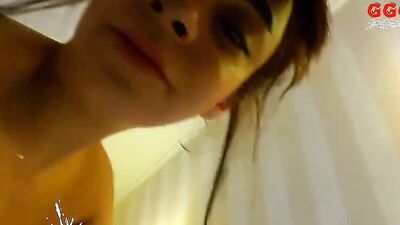 Lovely young lady is filmed while masturbating with her sex toy