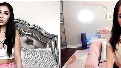 Two lovely chicks are masturbating for one another over camera during a Covid lockdown