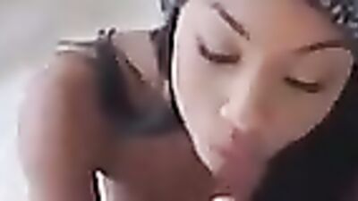 Lovely amateur girl adores treating her boyfriend with POV cock sucking