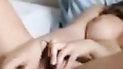 Big tits amateur lady is in the middle of a passionate solo masturbation
