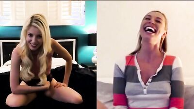 Being apart, two lesbian girlfriends love masturbating for each other while skyping