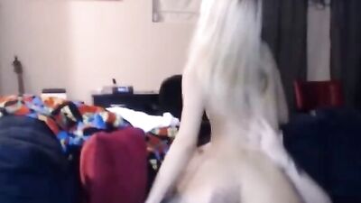 Randy blonde is making an amateur porn video with her new lover