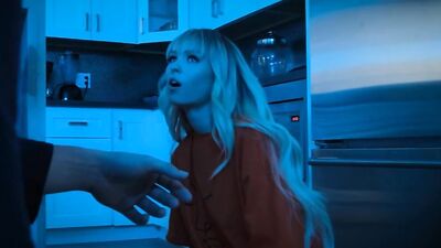 Young blonde sweetheart has her tight ass fingered by her randy stepbrother