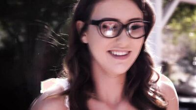 Nerdy sweetheart Paige Owens is comforted and banged by her randy stepdad