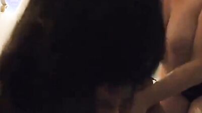 Two horny amateur babes are sharing a fat cock in this POV video