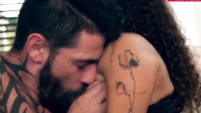 Horny tattooed couple is in the mood for deep cunny stuffing