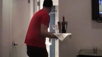 Curvaceous MILF is taking a shower and banging her handsome stepson