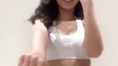 Dazzling amateur model Sasha is posing in her favorite clothing just for you