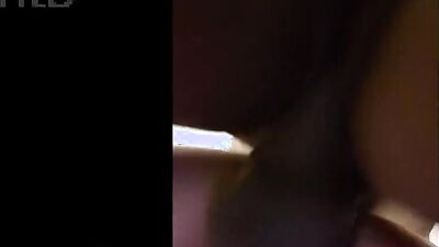 Blonde housewife is filmed POV style while stuffing her mouth with a BBC